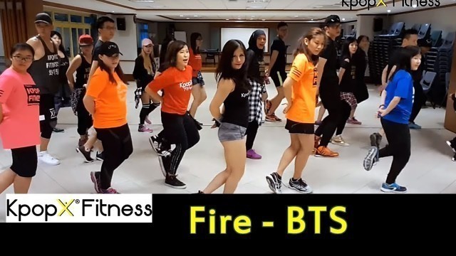 'FIRE BY BTS | KPOPX FITNESS | KPOP WORKOUT | CARDIO | HIP HOP | DANCE FITNESS | KPOP DANCE'