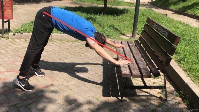 'Aletsiz Evde Vücut Geli?tirme, Fitness E?itimi & Programlar? : Pike Push Up - Elevated'