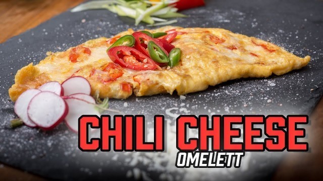 'Chili Cheese OMELETT | Fitness Rezepte zum Abnehmen (Low Carb & Vegetarisch) | Frühstück'