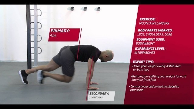 'Fitness First Freestyle exercise - Bodyweight Mountain Climbers - Bodyweight'