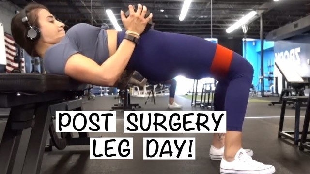 'Full Length Leg & Booty Workout || First Workout After Breast Augmentation'