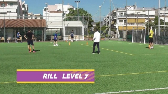 'Soccer training ideas 14 ( Y- Pasing Drill on small goals)'