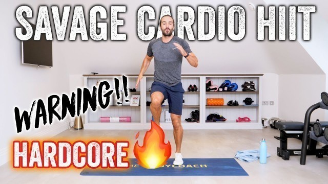 'HARDCORE!! 20 Minute SAVAGE Home HIIT Workout | The Body Coach TV'