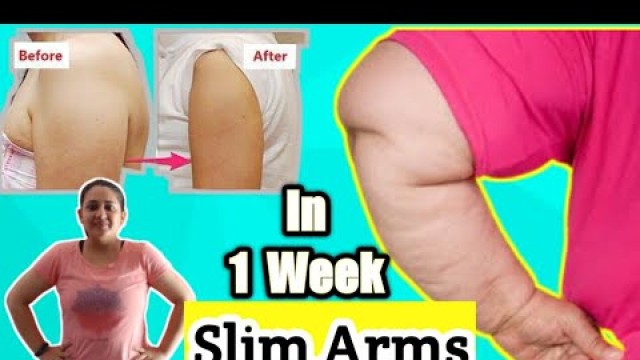 'Slim Arms Workout | Get Rid of ARM FAT IN JUST 1 WEEK | 10 MINUTE ARM FAT EXERCISE |  No Equipment'