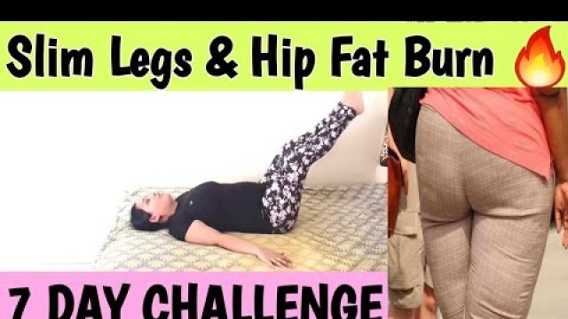 'SLIM THIGH WORKOUT ON BED | 5 EASY EXERCISE FOR SLIM LEGS YOU CAN DO ON BED| Reduce Hip FAT FAST 