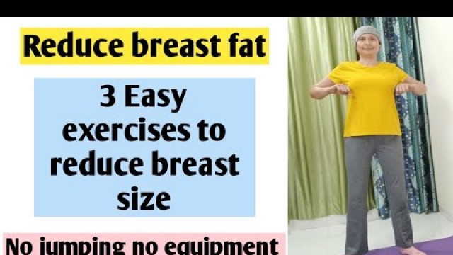 'Reduce breast fat exercises ll No jumping ll No equipment needed'