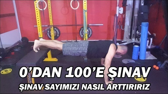 '0\'dan 100\'e şınav. Şınav sayımızı nasıl arttırırız?'