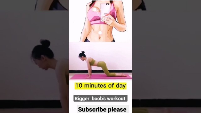 'bigger boob\'s workout at home _ No gym workout #short #shorts  @healthfithindi #fitness @weightloss'