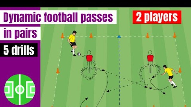 'Dynamic football/soccer passes in pairs | individual football/soccer training for 2 players'