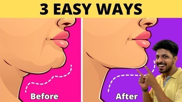 '3 Easy Ways to Slim Down Your Face (Double Chin & Chubby Cheeks)'