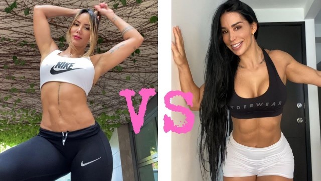 'Sonia Isaza and Ana Cozar / female fitness model 2021'