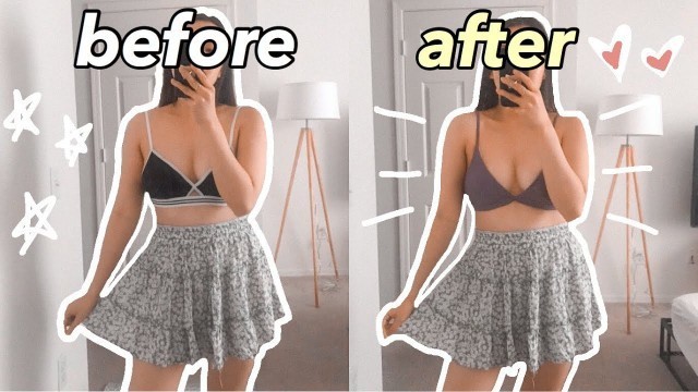 'I tried a \"increase breast size in one week\" workout before after results shocking'