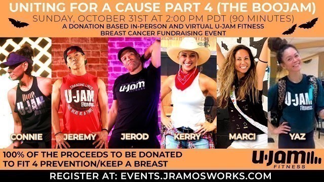 'Virtual 90 Minute U-Jam Fitness Breast Cancer Awareness Fundraising Event (10/31/2021)'