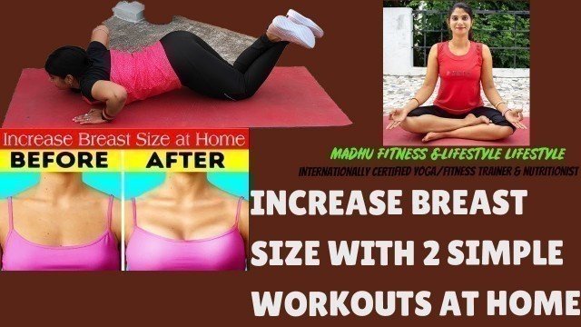 'How to increase breast size in 7 days at home with exercise/INCREASE BREAST SIZE IN 1 WEEK AT HOME'