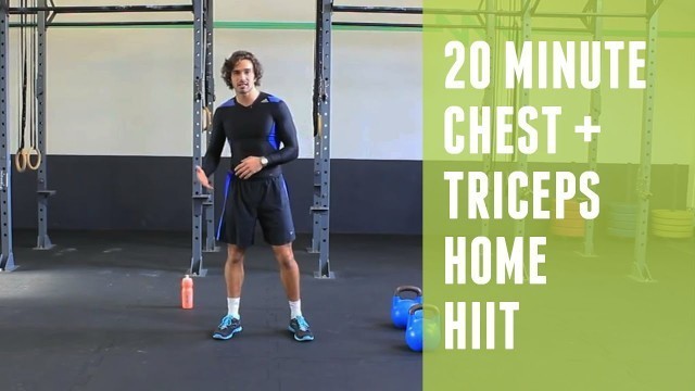 'HIIT Home Workout - Chest & Triceps | The Body Coach'