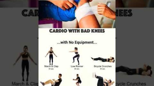 'cardio with Bad knees with No gym workout #short #shorts  @healthfithindi #fitness @weightloss'