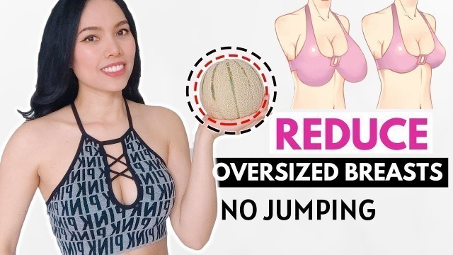 'Effective exercises to reduce oversized breasts in 3 weeks, natural breast lift, no jumping'