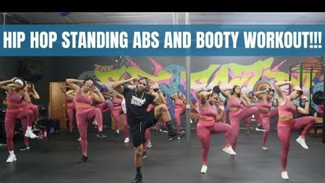 'Hip Hop Standing Abs And Booty Workout | Fun 12 minute hip hop workout!'