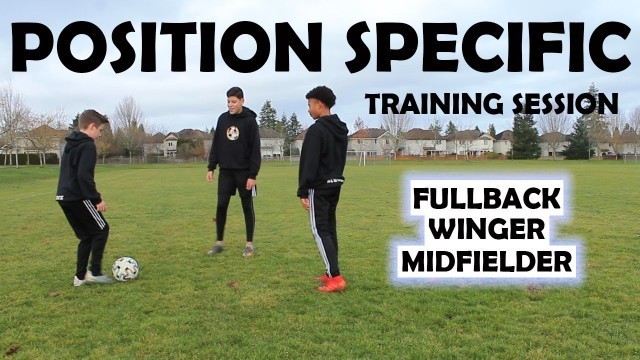 'Position Specific Soccer Training Session (Winger,Fullback and Midfielder)'