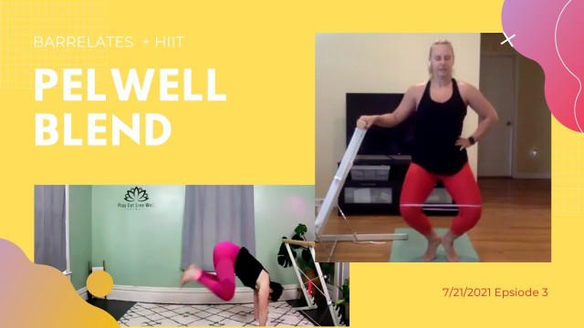 'Power Pilates Workout // BARRE HIIT Fusion//  PELWELL Blend Episode 3 - Full Body Workout Barre'