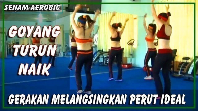 'Aerobik - DJ MUSIC TURUN NAIK TERUS Gerakan Melangsingkan Perut - FULL workout'