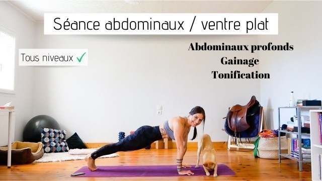 'Séance ABDOMINAUX & VENTRE PLAT à la maison ** Conseils techniques et entraînement'