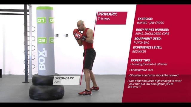 'Fitness First Freestyle exercise - Boxing Jab - Cross - Gloves, Pads, Punch bag'