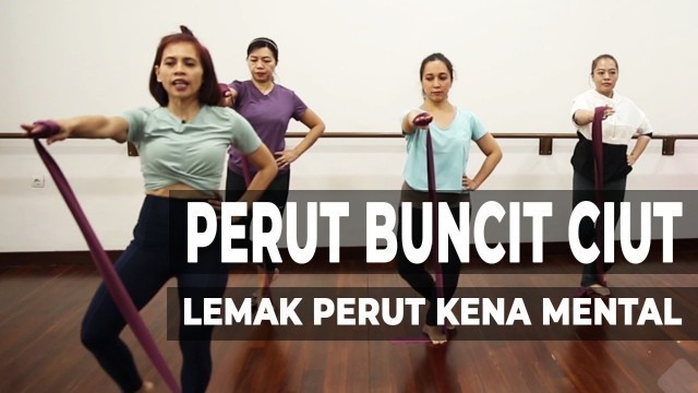 'CIUTIN PERUT BUNCIT dengan Barre Workout (Resistance Band Exercise+Stretching) | #WorkoutClass'