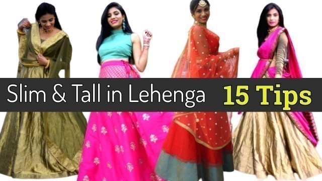 'Lehenga Tips for Short Women / Girls | How to Look Tall & Slim In Lehnga | Hide Belly Fat | Aanchal'