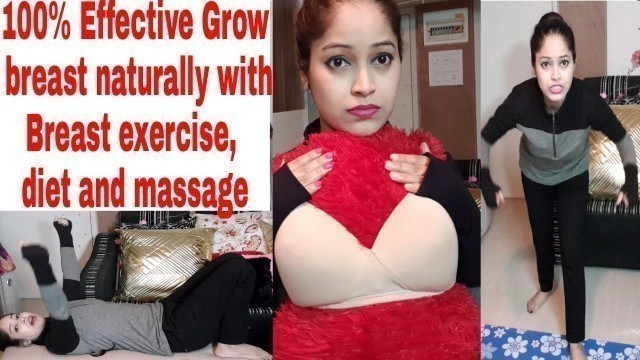 '100% Naturally Breast का shape & size कैसे बढाऐ demo massage,exercise,diet complete  guide'