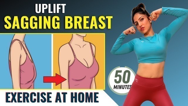 'DAY- 14 Exercise to Reduce Breast Fat at Home | Lift Sagging breast in 21 days Challenge'