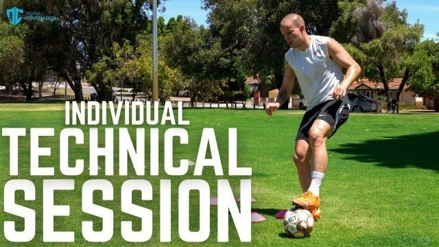 'Individual Technical Soccer Training | Pro Footballer Session!'