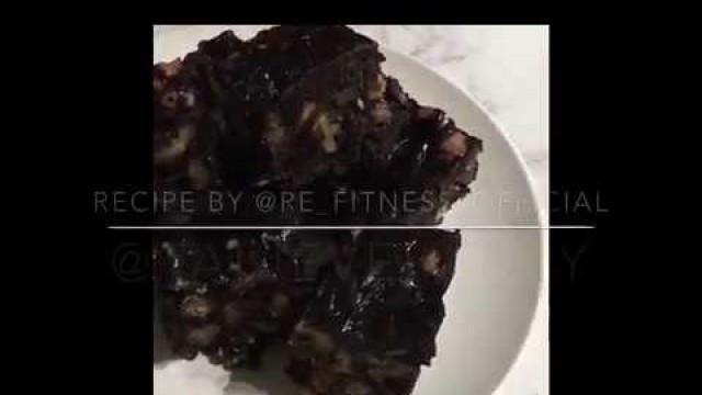 'Dark Chocolate Protein Brownies by Ryan Engel Fitness'