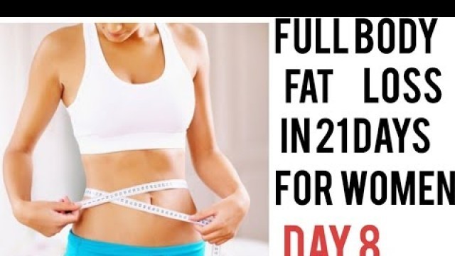 'Day 8 : 5 min  Belly fat burning home workout for women without jumping and running'