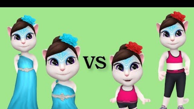 'Fitness Angela Vs Cocktail Angela My TalkingAngela Android Gameplay By Outfit'