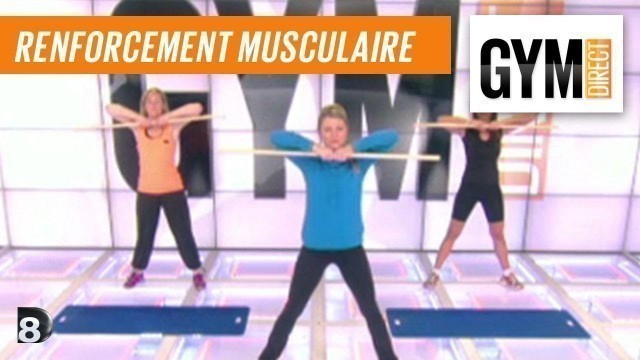 'Cours gym : renfort musculaire 2 : Avec un bâton'