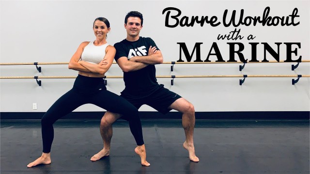 'BARRE with a MARINE | Full body workout | No equipment | Low impact'