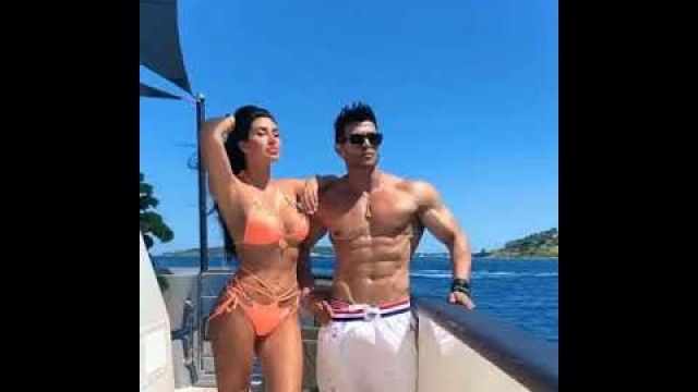 'Sahil Khan with female fitness model 