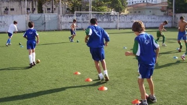 'Soccer Training Video-Soccer Training Cone Drill Shielding'